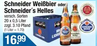 Getränke City Schneider weißbier oder schneider ́s helles Angebot