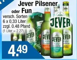Getränke City Jever pilsener oder fun Angebot