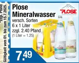 Getränke City Plose mineralwasser Angebot