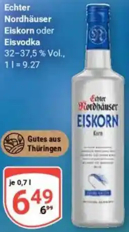 Globus Echter Nordhäuser Eiskorn oder Eisvodka Angebot