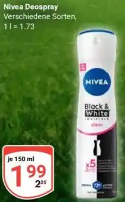 Globus Nivea Deospray Angebot
