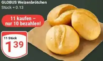 Globus GLOBUS Weizenbrötchen Angebot