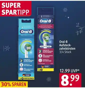 Rossmann Oral-b aufsteckzahnbürsten Angebot