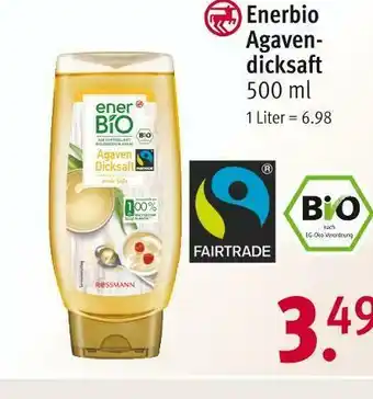 Rossmann Enerbio agavendicksaft Angebot