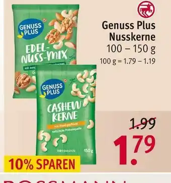 Rossmann Genuss plus nusskerne Angebot