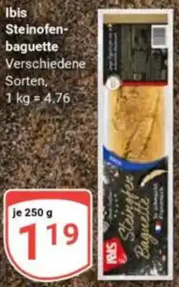Globus Ibis Steinofenbaguette Angebot