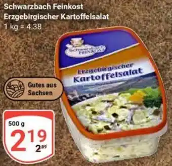 Globus Schwarzbach Feinkost Erzgebirgischer Kartoffelsalat Angebot