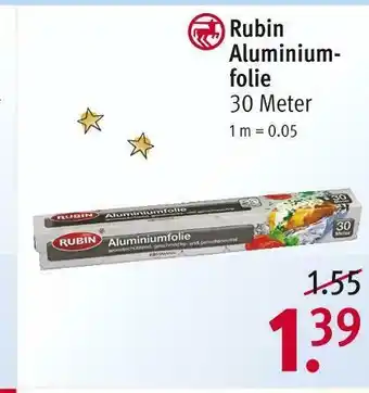 Rossmann Rubin aluminiumfolie Angebot