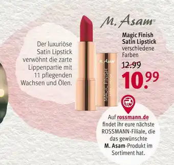 Rossmann M.asam magic finish satin lipstick Angebot