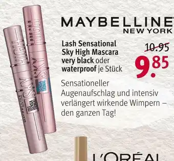 Rossmann Maybelline new york lash sensational sky high mascara Angebot