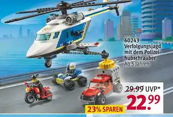 Rossmann Lego city 60243 verfolgungsjagd Angebot