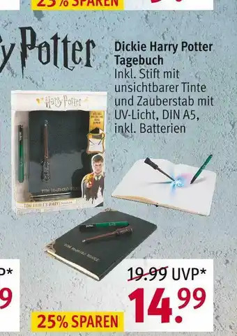 Rossmann Dickie harry potter tagebuch Angebot