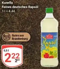 Globus Kunella Feines deutsches Rapsöl Angebot