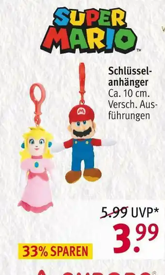 Rossmann Super mario schlüsselanhänger Angebot