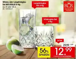 Zurbrüggen RCR Whisky oder Longdrinkglas- Set MELODIAJE 6-tlg. Angebot