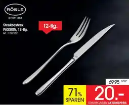 Zurbrüggen RÖSLE Steakbesteck PASSION, 12-tig. Angebot
