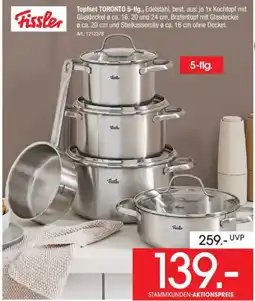 Zurbrüggen Fissler Topfset TORONTO 5-tlg. Angebot