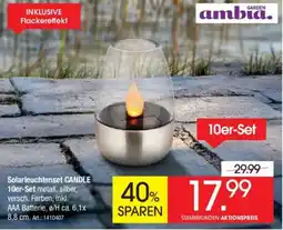 Zurbrüggen GARDEN ambia. Solarleuchtenset CANDLE 10er-Set Angebot