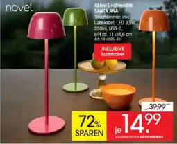 Zurbrüggen novel Akku-Tischleuchte SANTA ANA Angebot