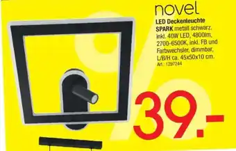 Zurbrüggen novel LED Deckenleuchte SPARK Angebot