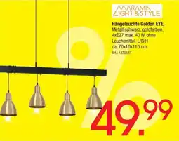 Zurbrüggen MARAMN LIGHT & STYLE Hängeleuchte Golden EYE Angebot