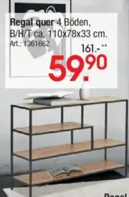 Zurbrüggen xora Regal quer 4 Böden Angebot