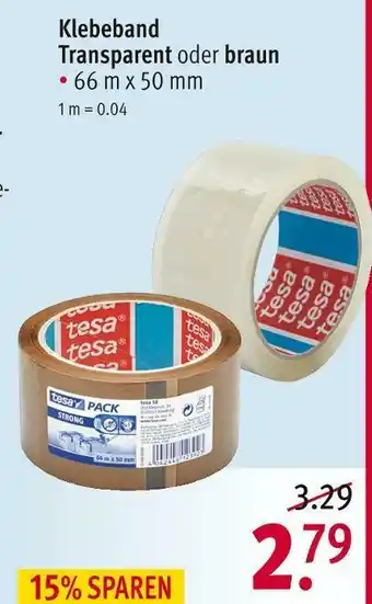 Rossmann Klebeband Angebot