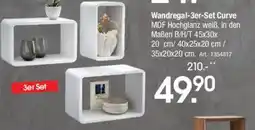 Zurbrüggen xora Wandregal-3er-Set Curve Angebot