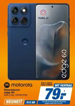 expert Techno Land motorola Smartphone edge 60 + ALLNET FLAT S MIT GB+ Angebot