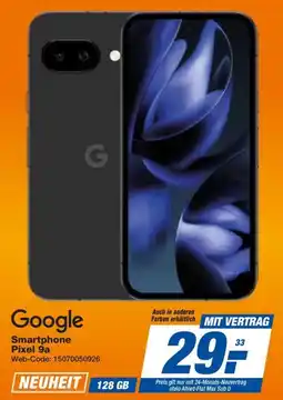 expert Techno Land Google Smartphone Pixel 9a + ALLNET-FLAT MAX Angebot