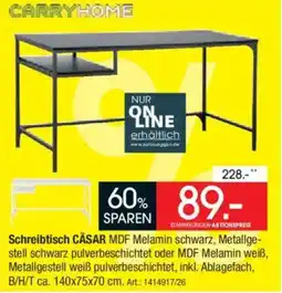 Zurbrüggen CARRYHOME Schreibtisch CÄSAR MDF Angebot