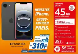 expert Techno Land iPhone 16e + Vodafone Smart S Angebot