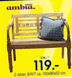 Zurbrüggen GARDEN ambia Gartenbank WILLIAM 2-sitzer Angebot