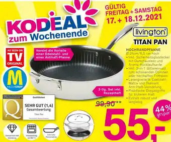 KODi Livington titan pan hochrandpfanne Angebot