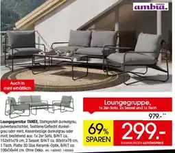 Zurbrüggen GARDEN ambia. Loungegarnitur TANEE Angebot