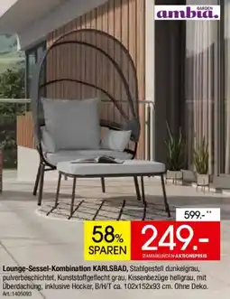 Zurbrüggen GARDEN ambia Lounge-Sessel-Kombination KARLSBAD Angebot