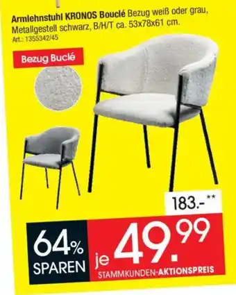 Zurbrüggen Z2 Armlehnstuhl KRONOS Bouclé Angebot