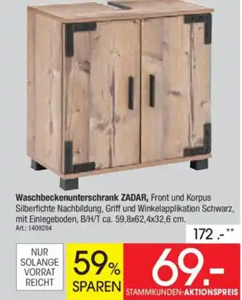 Zurbrüggen Waschbeckenunterschrank ZADAR Angebot
