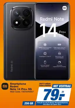 expert Techno Land Xiaomi Smartphone Redmi Note 14 Pro+ 5G + ALLNET-FLAT CLASSIC Angebot