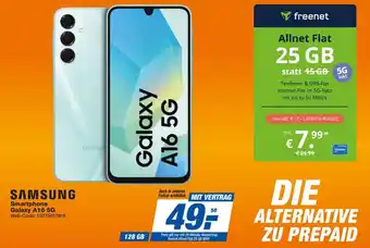 expert Techno Land SAMSUNG Smartphone Galaxy A16 5G + freenet Allnet Flat 25 GB Angebot