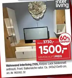 Möbel Graf Wohnwand Interliving 2105 Angebot