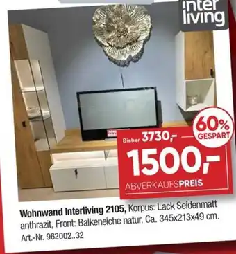 Möbel Graf Wohnwand Interliving 2105 Angebot