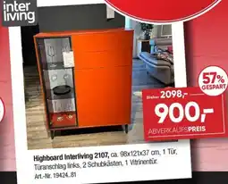 Möbel Graf Highboard Interliving 2107 Angebot