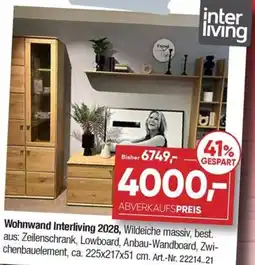 Möbel Graf Wohnwand Interliving 2028 Angebot