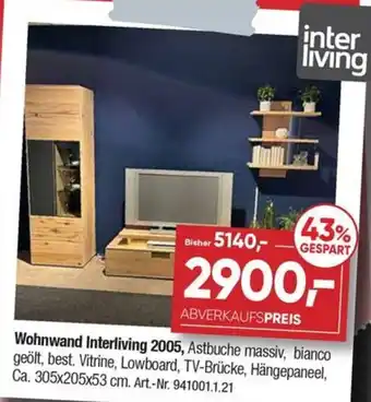 Möbel Graf Wohnwand Interliving 2005 Angebot
