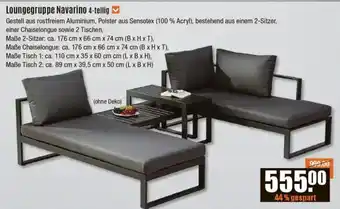 V Baumarkt Loungegruppe Navarino 4-teilig Angebot