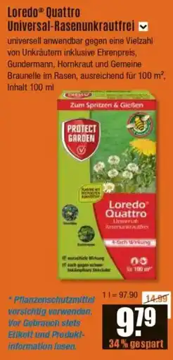 V Baumarkt Loredo Quattro Universal-Rasenunkrautfrei Angebot