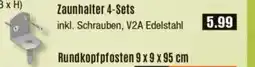 V Baumarkt Zaunhalter 4-Sets Angebot