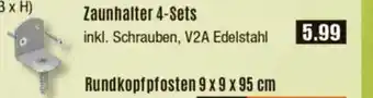 V Baumarkt Zaunhalter 4-Sets Angebot