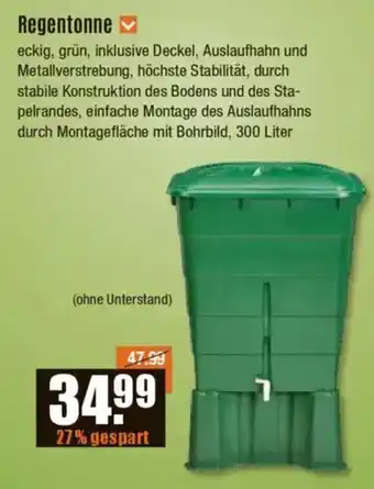 V Baumarkt Regentonne Angebot